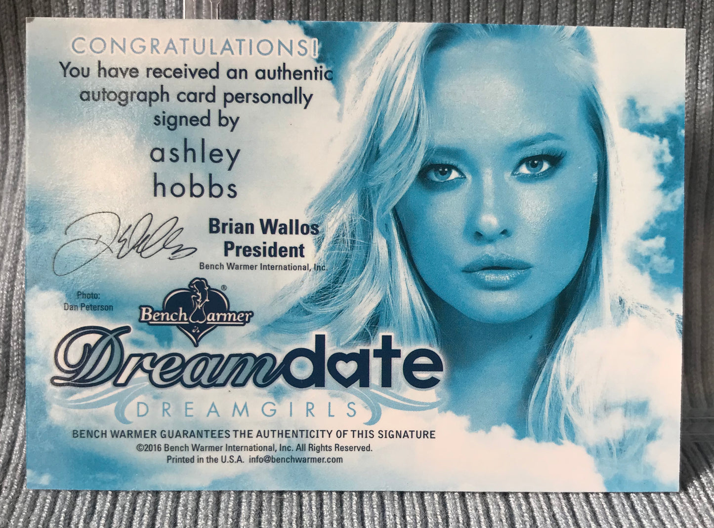 “Dream Date” Trading Card